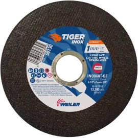 Disco de corte tipo 1, diámetro de 4-1/2 pulg, espesor 1mm , barreno 7/8 pulg