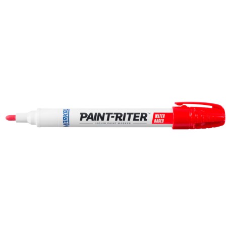 Marcador de Pintura Líquida Permanente Paint-Riter®, para Uso General, Color Rojo