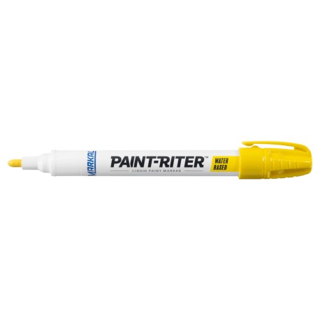 Marcador de Pintura Líquida Permanente Paint-Riter®, para Uso General, Color Amarillo