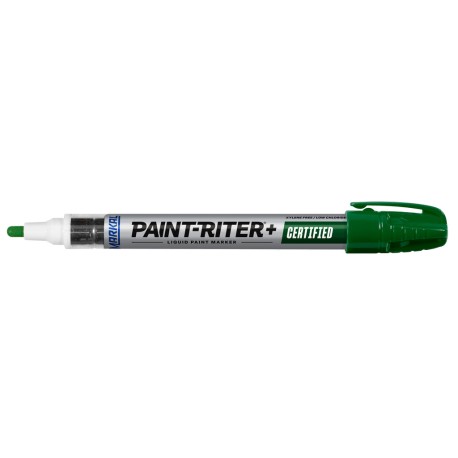 Marcador de Pintura Líquida Permanente Paint-Riter®, para Precertificados para uso nuclear y militar, Color Verde