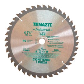 Disco Sierra de tipo SMI40, 7 1/4 pulg X 5/8 pulg con 40 dientes
