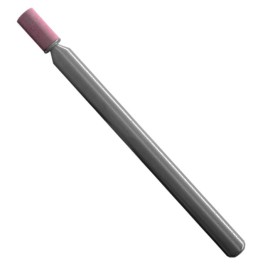 Punta Montada tipo W-144 de Óxido de Aluminio, diam. 1/8 Pulg, largo de la punta 1/4 Pulg, vástago de 1/8 Pulg