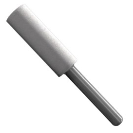 Punta Montada tipo W-188 de Óxido de aluminio blanco. , diam. 1/2  pulg, largo de la punta 1-1/2 pulg, vástago de 1/4 pulg