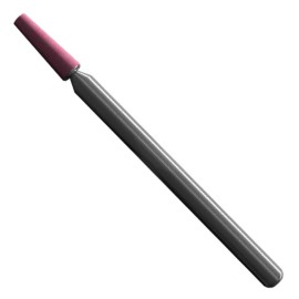 Punta Montada tipo B-97 de Óxido de Aluminio, diam. 1/8 Pulg, largo de la punta 3/8 pulg, vástago de 1/8 Pulg