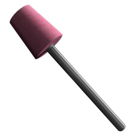 Punta Montada tipo B-91 de Óxido de Aluminio, diam. 1/2  pulg, largo de la punta 5/8 pulg, vástago de 1/8 Pulg