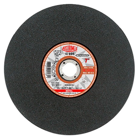 Disco de corte,  tipo  41, medidas 7 pulg X 1/16 pulg X 1-1/4 pulg