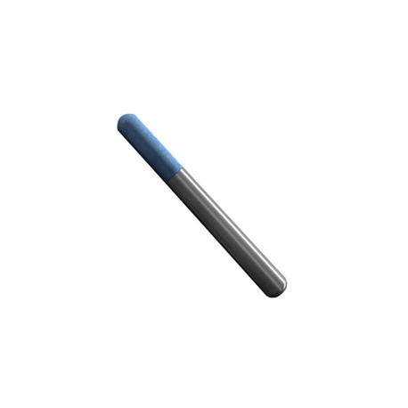 Punta Montada tipo A-24 de Óxido de Aluminio y liga VT4, diam. 1/4 Pulg, largo de la punta 3/4 pulg, vástago de 1/4 pulg