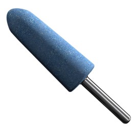 Punta Montada tipo A-3 de Óxido de Aluminio y liga VT4, diam. 1 pulg, largo de la punta 2-3/4 pulg, vástago de 1/4 pulg