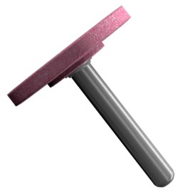 Punta Montada tipo W-235 de Óxido de Aluminio, diam. 1-1/2 pulg, largo de la punta 1/4 pulg, vástago de 1/4 pulg