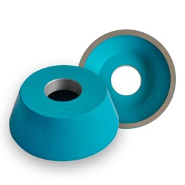 Rueda para rectificado de CBN tipo 11A2, 4 pulg X 1-1/2 pulg X 1-1/4 pulg X 1/4 pulg X 1/8 pulg