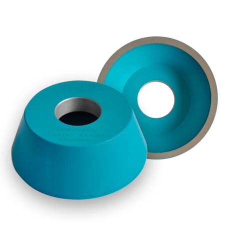 Rueda para rectificado de CBN tipo 11A2, 4 pulg X 1-1/2 pulg X 1-1/4 pulg X 1/4 pulg X 1/8 pulg