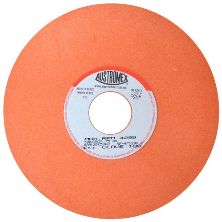 Rueda abrasiva para rectificado de tipo 1, 7 pulg X 1/8 pulg X 1-1/4 pulg de grano 120