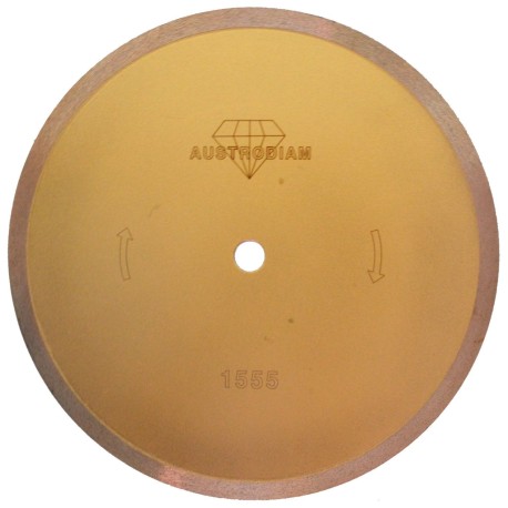 Disco de corte de diamante, tipo DDRC, Diam. 10 pug, espesor 0.078 pulg, barreno 5/8 pulg, 10 mm de altura de segmento