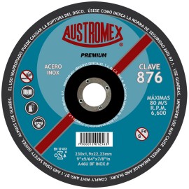 Disco de corte,  tipo  42, medidas 9 pulg X  5/64 pulg X 7/8 pulg