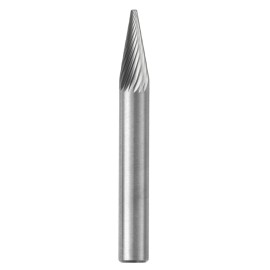 Lima Rotativa SM-42, diam. de 1/8 pulg X 4/9 pulg de longitud,  X 1/8 pulg de diam. de zanco y 2 pulg de largo total, corte Sen