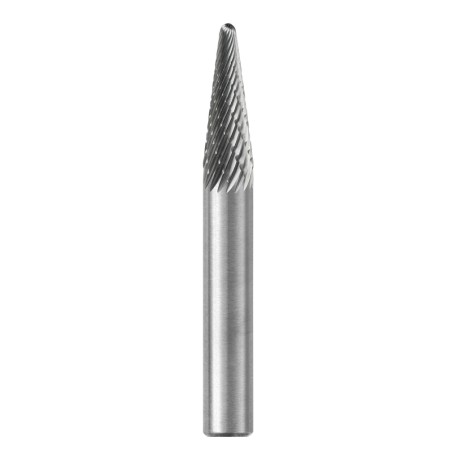 Lima Rotativa SL-42, diam. de 1/8 pulg X 1/2 pulg de longitud,  X 1/8 pulg de diam. de zanco y 2 pulg de largo total, corte Dob