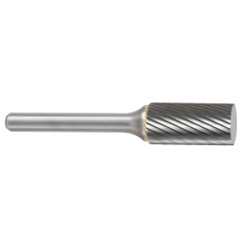 Lima Rotativa SA-43M, diam. de 3 mm X 14 mm de longitud,  X 3 mm de diam. de zanco y 38 mm de largo total, corte , Sin recubrim