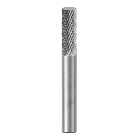 Lima Rotativa SA-43, diam. de 1/8 pulg X 4/7 pulg de longitud,  X 1/8 pulg de diam. de zanco y 2 pulg de largo total, corte Dob