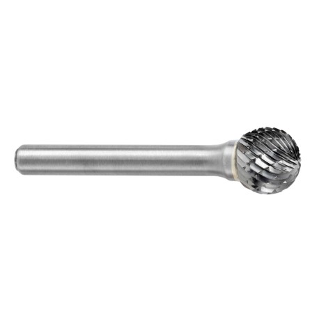 Lima Rotativa SD-5M, diam. de 12.7 mm X 11 mm de longitud,  X 6 mm de diam. de zanco y 161 mm de largo total, corte , Sin recub