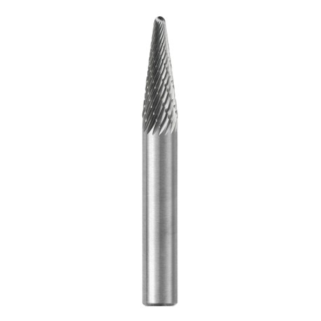 Lima Rotativa SL-42, diam. de 1/8 pulg X 1/2 pulg de longitud,  X 1/8 pulg de diam. de zanco y 3 pulg de largo total, corte Dob
