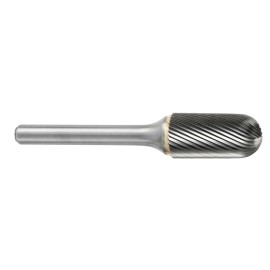 Lima Rotativa SC-1M, diam. de 6 mm X 12.7 mm de longitud,  X 6 mm de diam. de zanco y 162 mm de largo total, corte , Sin recubr