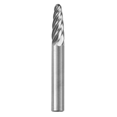 Lima Rotativa SF-1, diam. de 1/4 pulg X 3/4 pulg de longitud,  X 1/4 pulg de diam. de zanco y 2 pulg de largo total, corte No f