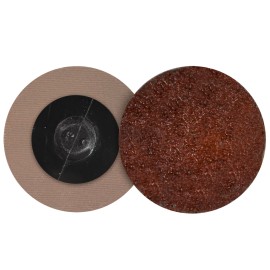 Disco de lija de cambio rápido , diam. 3 pulg, de Óxido de aluminio premium, grano 24, sistema de sujeción R