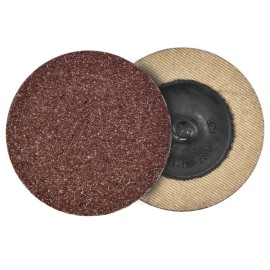 Disco de lija de cambio rápido , diam. 2 Pulg, de Óxido de aluminio premium, grano 36, sistema de sujeción R