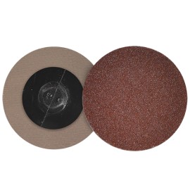 Disco de lija de cambio rápido , diam. 2 Pulg, de Óxido de aluminio premium, grano 80, sistema de sujeción R